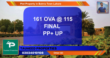 Residential Plot for Sale in Bahria Town, Lahore - (BP-52894)