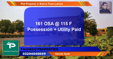 Residential Plot for Sale in Bahria Town, Lahore - (BP-52906)