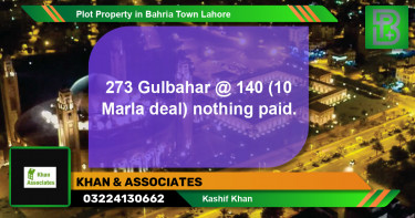 Residential Plot for Sale in Bahria Town, Lahore - (BP-52916)