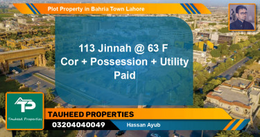 Residential Plot for Sale in Bahria Town, Lahore - (BP-52918)
