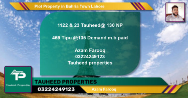 Residential Plot for Sale in Bahria Town, Lahore - (BP-52930)