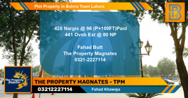 Residential Plot for Sale in Bahria Town, Lahore - (BP-53024)