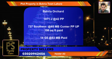 Residential Plot for Sale in Bahria Town, Lahore - (BP-53040)