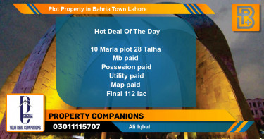 Residential Plot for Sale in Bahria Town, Lahore - (BP-53045)