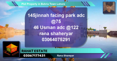 Residential Plot for Sale in Bahria Town, Lahore - (BP-53091)