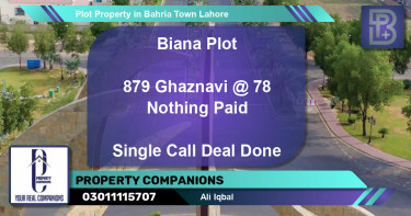 Residential Plot for Sale in Bahria Town, Lahore - (BP-53141)