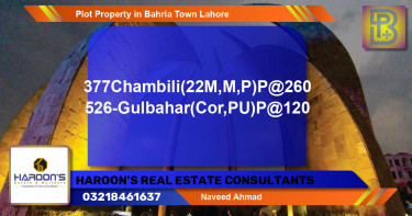 Residential Plot for Sale in Bahria Town, Lahore - (BP-53204)