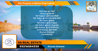 Residential Plot for Sale in Bahria Town, Lahore - (BP-53242)