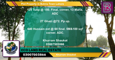 Residential Plot for Sale in Bahria Town, Lahore - (BP-53245)