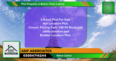 Residential Plot for Sale in Bahria Town, Lahore - (BP-53294)
