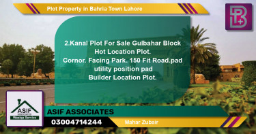 Residential Plot for Sale in Bahria Town, Lahore - (BP-53296)