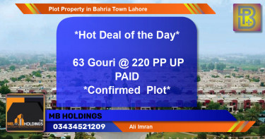 Residential Plot for Sale in Bahria Town, Lahore - (BP-53377)