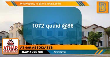Residential Plot for Sale in Bahria Town, Lahore - (BP-53385)
