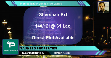 Residential Plot for Sale in Bahria Town, Lahore - (BP-53394)