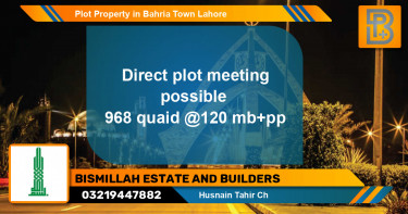 Residential Plot for Sale in Bahria Town, Lahore - (BP-53407)
