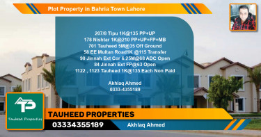 Residential Plot for Sale in Bahria Town, Lahore - (BP-53433)