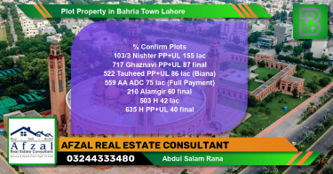 Residential Plot for Sale in Bahria Town, Lahore - (BP-53441)