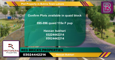 Residential Plot for Sale in Bahria Town, Lahore - (BP-53453)