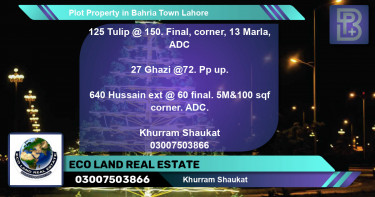 Residential Plot for Sale in Bahria Town, Lahore - (BP-53454)