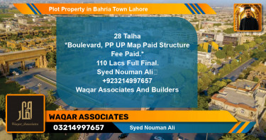 Residential Plot for Sale in Bahria Town, Lahore - (BP-53502)