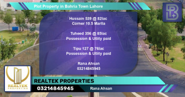 Residential Plot for Sale in Bahria Town, Lahore - (BP-53530)
