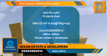 Residential Plot for Sale in Bahria Town, Lahore - (BP-53572)