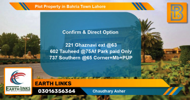 Residential Plot for Sale in Bahria Town, Lahore - (BP-53580)
