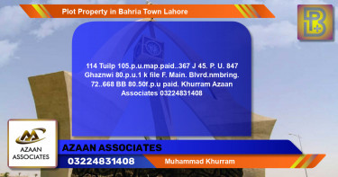 Residential Plot for Sale in Bahria Town, Lahore - (BP-53587)