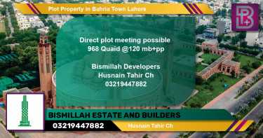 Residential Plot for Sale in Bahria Town, Lahore - (BP-53632)