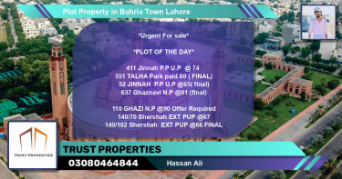 Residential Plot for Sale in Bahria Town, Lahore - (BP-53638)