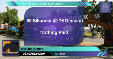 Residential Plot for Sale in Bahria Town, Lahore - (BP-53647)