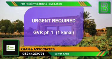 Residential Plot for Sale in Bahria Town, Lahore - (BP-53675)