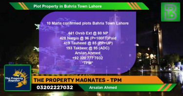 Residential Plot for Sale in Bahria Town, Lahore - (BP-53684)