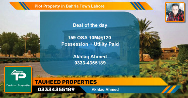 Residential Plot for Sale in Bahria Town, Lahore - (BP-53701)