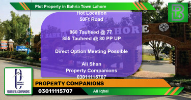 Residential Plot for Sale in Bahria Town, Lahore - (BP-53716)