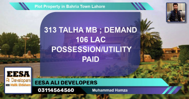 Residential Plot for Sale in Bahria Town, Lahore - (BP-53720)