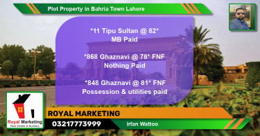 Residential Plot for Sale in Bahria Town, Lahore - (BP-53727)