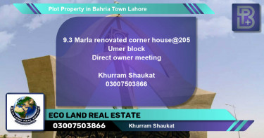 Residential Plot for Sale in Bahria Town, Lahore - (BP-53748)