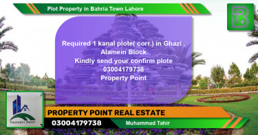 Residential Plot for Sale in Bahria Town, Lahore - (BP-53780)
