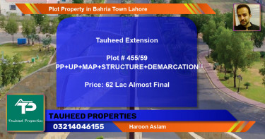 Residential Plot for Sale in Bahria Town, Lahore - (BP-53795)