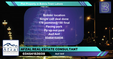 Residential Plot for Sale in Bahria Town, Lahore - (BP-53808)