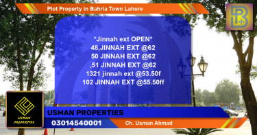 Residential Plot for Sale in Bahria Town, Lahore - (BP-53813)