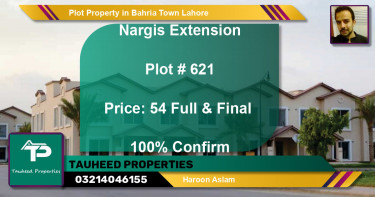 Residential Plot for Sale in Bahria Town, Lahore - (BP-53863)