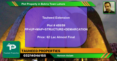 Residential Plot for Sale in Bahria Town, Lahore - (BP-53864)