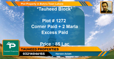 Residential Plot for Sale in Bahria Town, Lahore - (BP-53866)