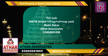 Residential Plot for Sale in Bahria Town, Lahore - (BP-53883)