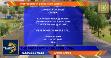 Residential Plot for Sale in Bahria Town, Lahore - (BP-53938)