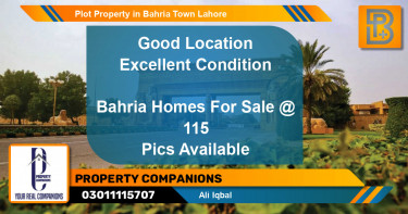 Residential Plot for Sale in Bahria Town, Lahore - (BP-53967)