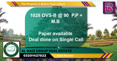 Residential Plot for Sale in Bahria Town, Lahore - (BP-53976)