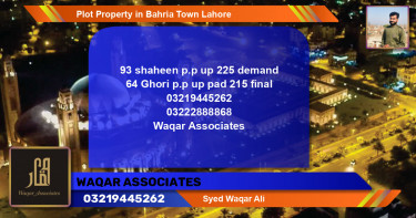 Residential Plot for Sale in Bahria Town, Lahore - (BP-53981)